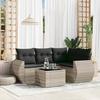 VidaXL Garden Lounge Set with Cushions 5 Pcs, Patio Sofas, Patio Furniture Set, Outdoor Furniture, Grey 3221321