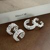 Leichter Luxus Wunderschöner Voll-Diamant Hohl Retro Graviert Offener Ring Geometrisches Muster Stapelbar Tragen Nische High-End Ring Frau