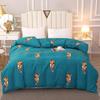 Luxury Flower Style Cotton Duvet Cover Skin-friendly Soft Bedding White Floral Botanical Pattern Comforter Cover with Zipper