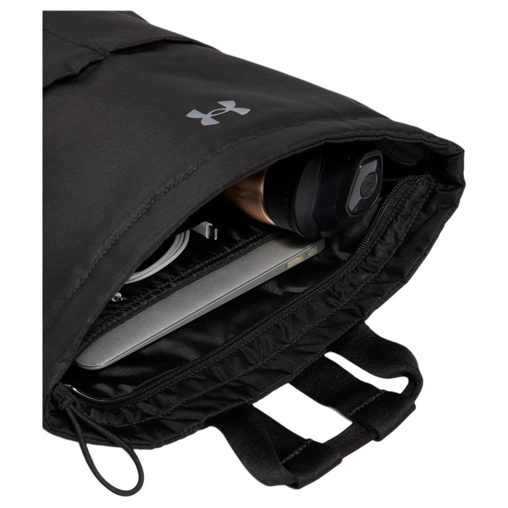 Under Armour Studio Lite Logo Zip Waterproof Fabric Backpack Unisex backpack Black 1388909-001