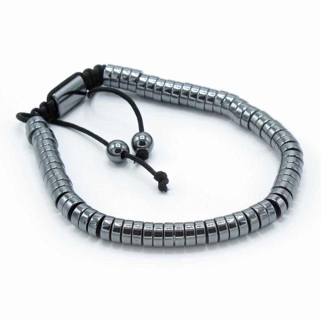 Magnetic Hematite Bracelet, Shamballa Circles