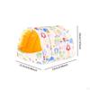 Hamster Bed House Shelter Portable Cute Washable Semi Enclosed Sleeping Hut Warm Nest for Gerbil