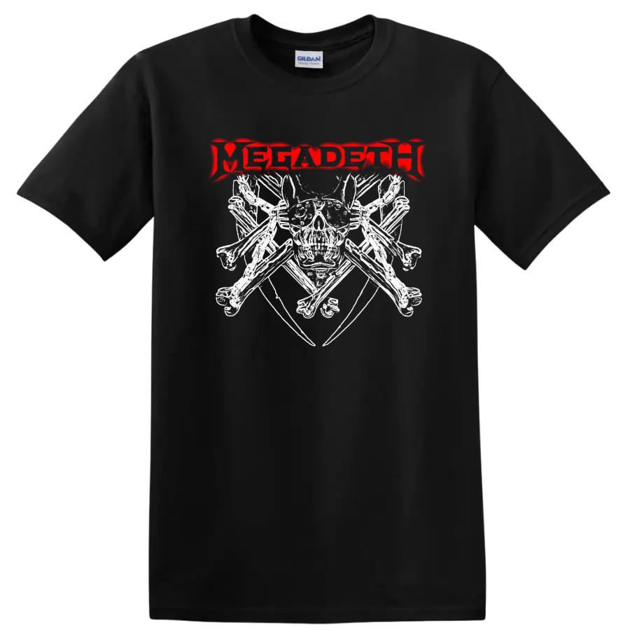 Rock Music Band Graphic T Shirt Heavy Metal Tee Distressed Style Design