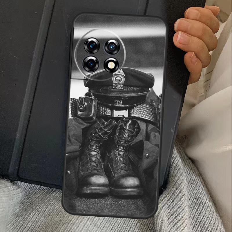 Police Case For OnePlus 13R 12R 10R 13T 10T 8T 15 13 12 11 Nord CE 4 3 2 Lite N20 N30 Nord 5 Cover