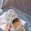 Mädchen Einzelnen Schuhe Frühling Strass Perle Kleines Mädchen Nette Schleife Prinzessin Kleine Leder