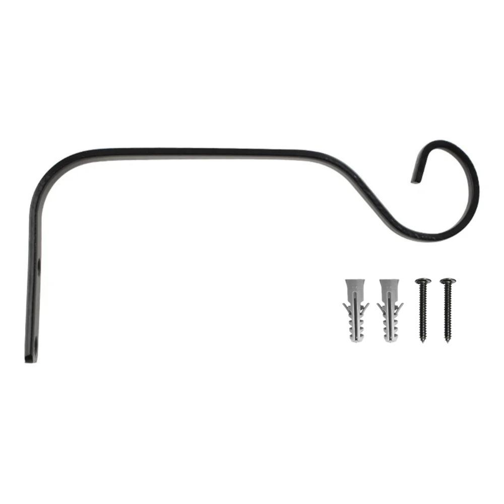 Wrought Iron Plant Support Hanger Multi-purpose Hanging Plant Brackets  Balcony