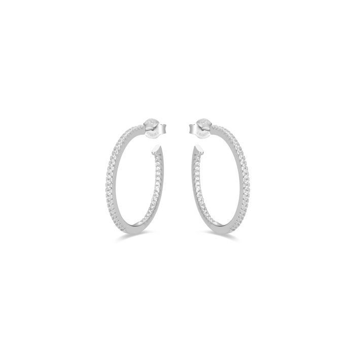 Boucles D'oreilles - LUXENTER - Xoma - Argent 925 - Zircon Cubique - Plaqué Rhodium