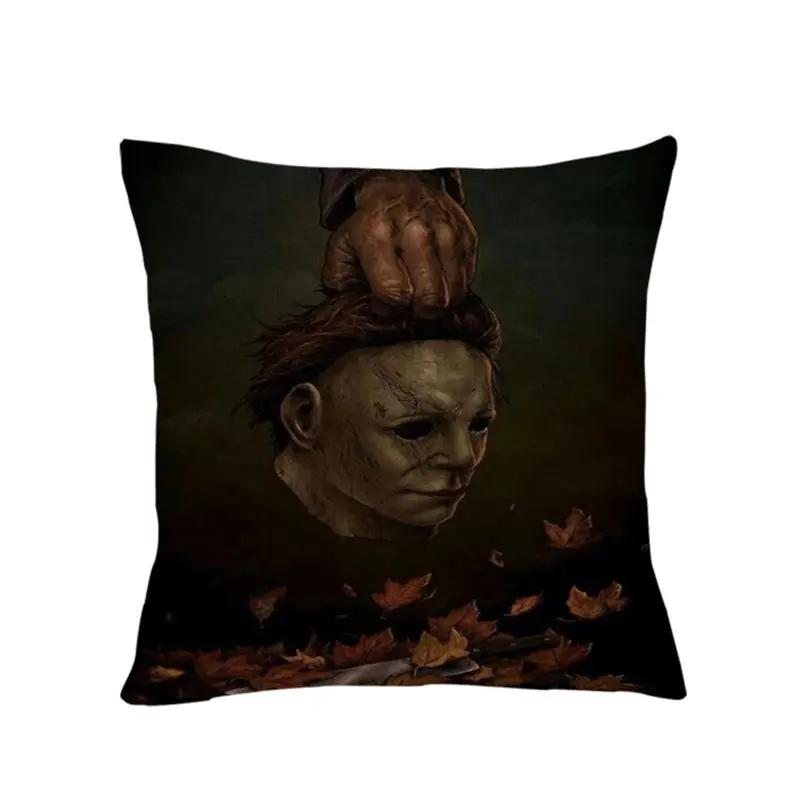 Home Decor Ghost Bridal Print Cushion Cover Halloween Pillowcase Car Chair Pillowcase Sofa Pillowcase 45x45cm Funda De Almohada