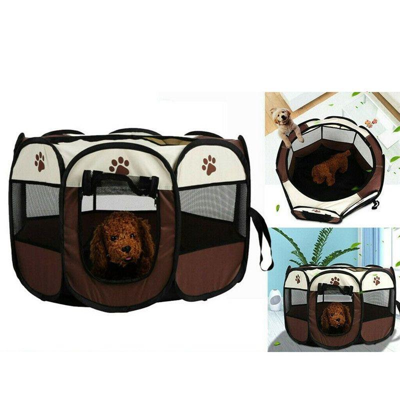 Tenda Kennel Portatile per Animali Domestici Design Ottagonale per Facile Montaggio e Riposizionamento