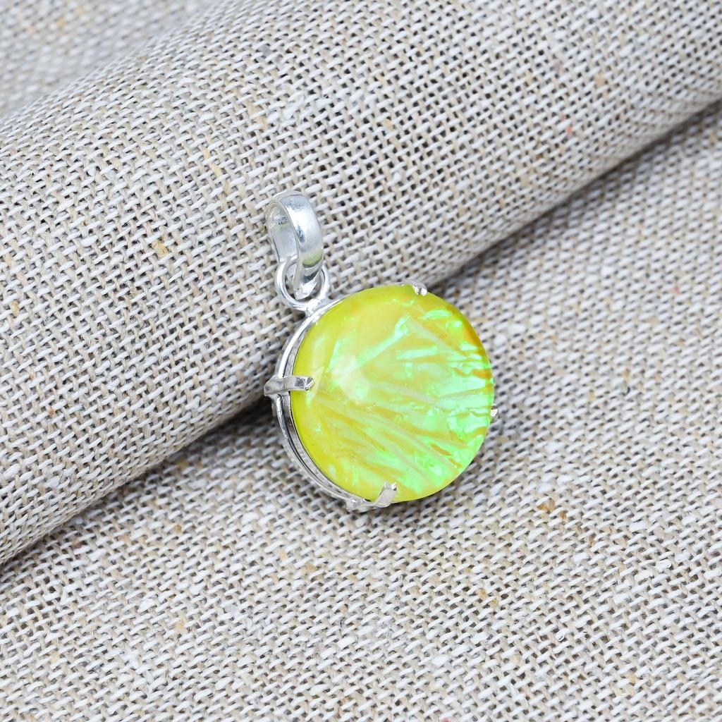 Australian Triplet Opal  Gemstone Beauteous Gift For Her 925 Sterling Silver Handmade Pendant Jewelry