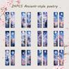 Chinese Ink Painting Bookmarks: 24 Sheet Set of High Aesthetic Student Reading Markers, Perfect As Cultural Creative Paper Gifts