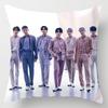 Kpop 18in Bts Bangtan Boys Cushion Cover Decorative Soft Pillow Case Peach Skin