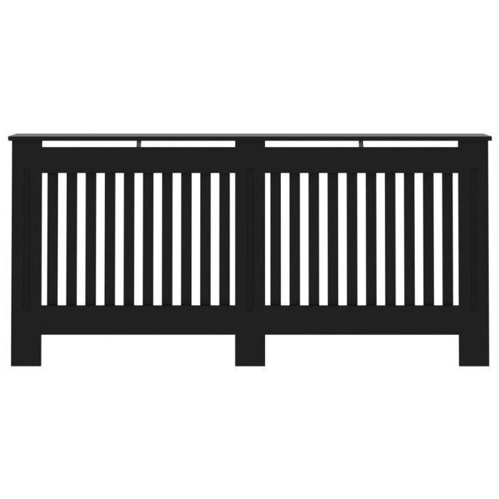 Cache-radiateur Noir - VidaXL - 172x19x81 cm - MDF - Espace de rangement pour livres et ornements