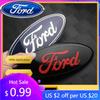 New 2026 Car Sticker For Ford Car Front Grille Emblem Rear Trunk Logo Badge Sticker Accessories For Ford Focus Mk2 Mk3 Fiesta Mk