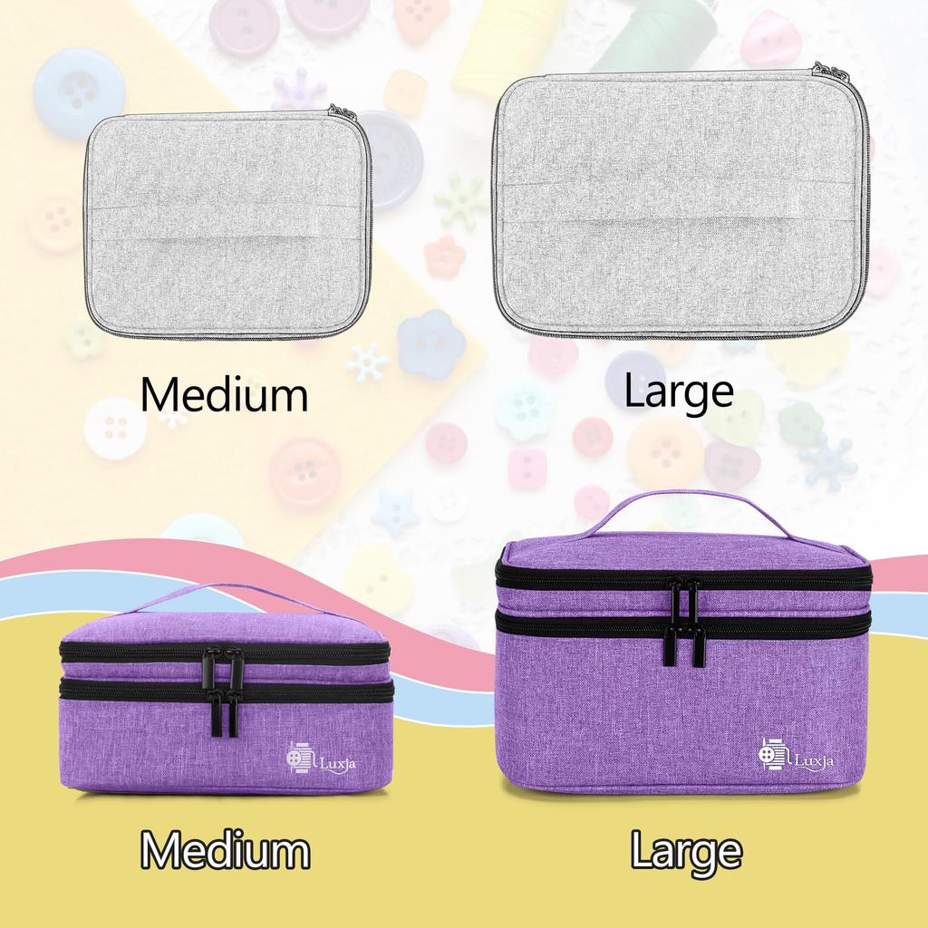 Luxja Sewing Large Capacity Sewing Tool Purple Bag/Sewing Box, (Bag Only), Storage,