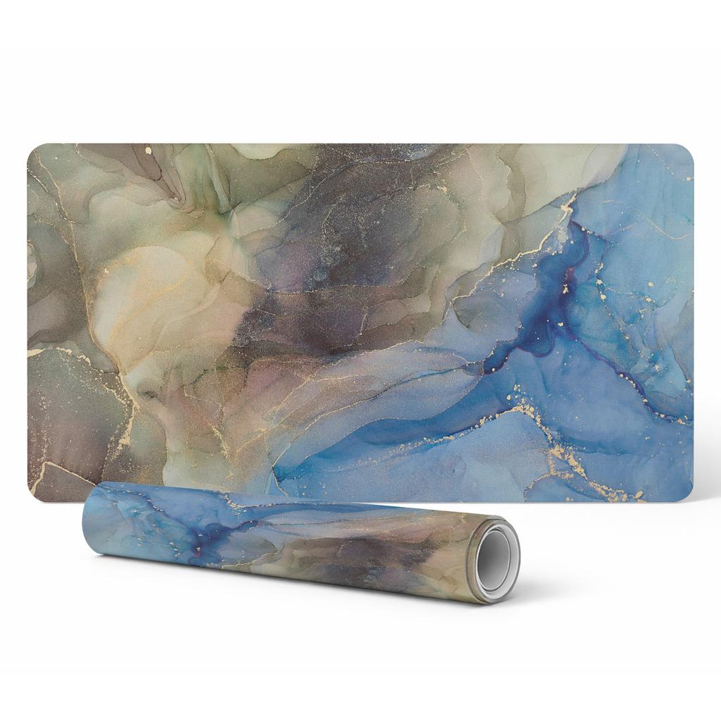 Vinyl Protective Mat for Workstation Abstract Waves 120X60 Cm