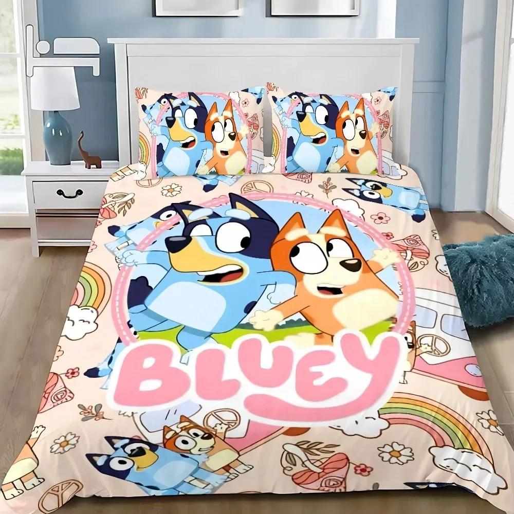 3D Cartoon Creative B-Bluoey Duvet Cover Set Bedding Set Kids Boy Girl Bedroom Decoration 2/3piece set Single Double Large Size