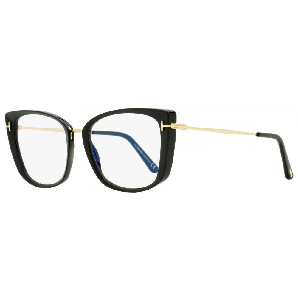 

Женские очки Tom Ford Blue Block TF5816B 001 Черное золото 53 мм