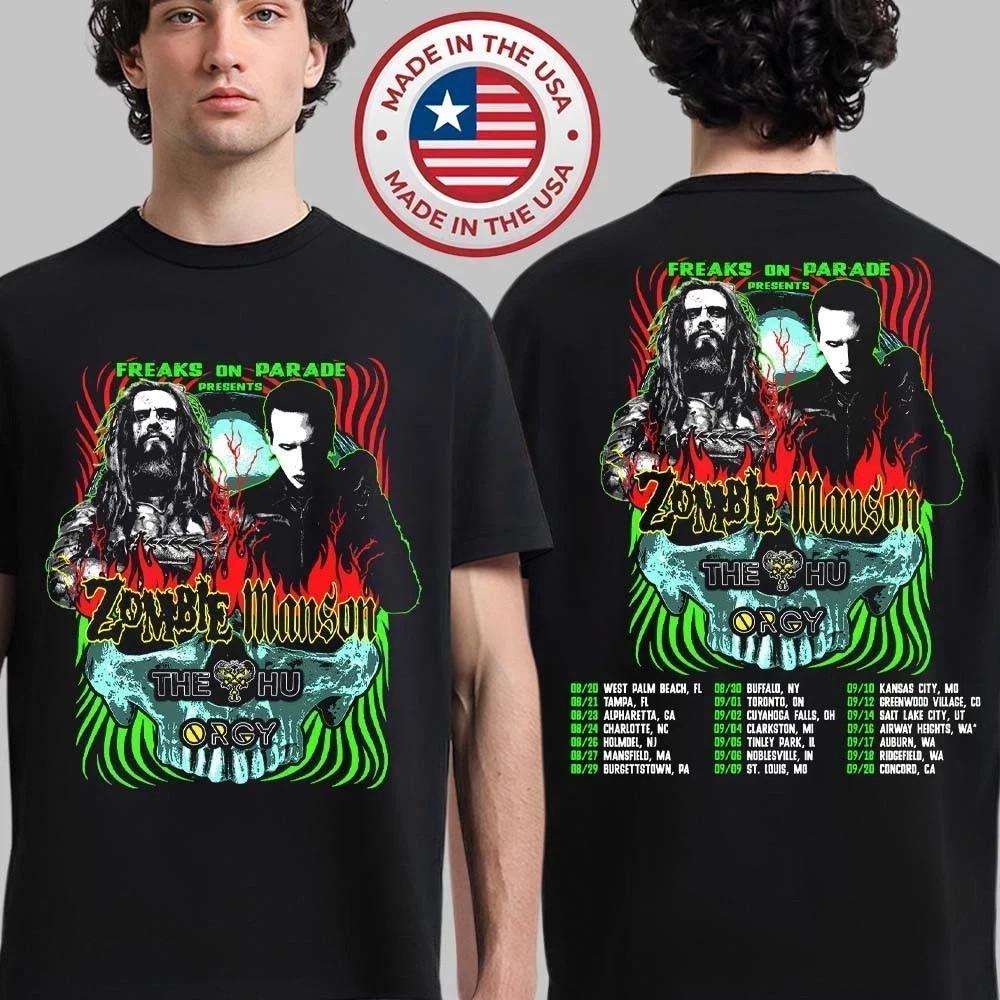 Rob Zombie 2026 North America Tour Tshirt Unisex T-Shirt XXXL
