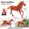 Oenux Zoo World Farm Animal Horse Cow Pig Sheep Goat Donkey Model Action Figures Lion Tiger PVC Educational Cute Kids Toy Gift