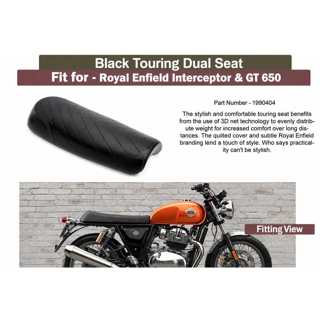 Royal Enfield "Interceptor 650 & Continental GT 650 Touring Dual Seat"