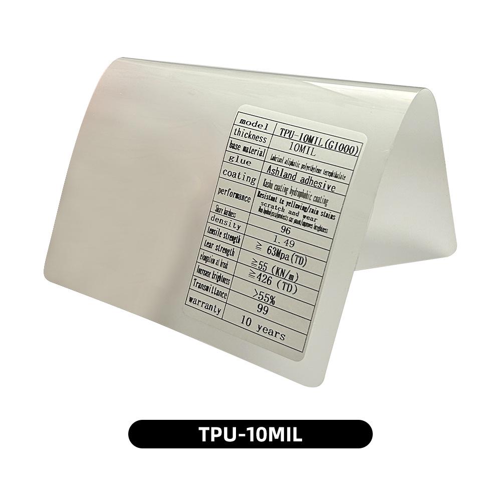 TPU Car Paint Protection Film - Transparent, Hydrophobic, Stain Resistant, Snow-Ready Full Car Cover