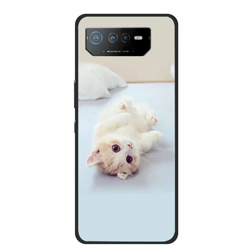 Phone Case For Asus ROG Phone 6D Ultimate Back Cover Case Black TPU Silicone Soft Coque For Asus ROG Phone 6 Pro Case Phone6 Pro