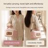 Soft Warm Hamster Carrier Bag Breathable Visible Window Rabbit Outing Bag Adjustable Strap Cylinder Small Pet Carrier Hedgehogs