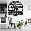 Customizable Metal Sign Riding Silhouette Fairy Tale Home Garden Decor