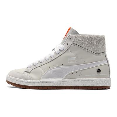 Roaringwild X Ralph Sampson 70 Mid Retro Tênis Casuais Tênis Unissex Cinza Laranja 381786-01