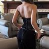 Cross-border French Lace Sweetheart Bandeau: Backless, See-through, Body Shaping Lace-up Top
