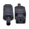 2Pcs Screwless 3Pin Terminals Power Connectors 10A 250V IEC320 C13 Female Sockets With Grounding Pin