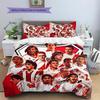 River Plate Football Club Pattern Bedding Home Decoration Birthday Gift (1 * duvet cover + 2 * pillowcase, without core)