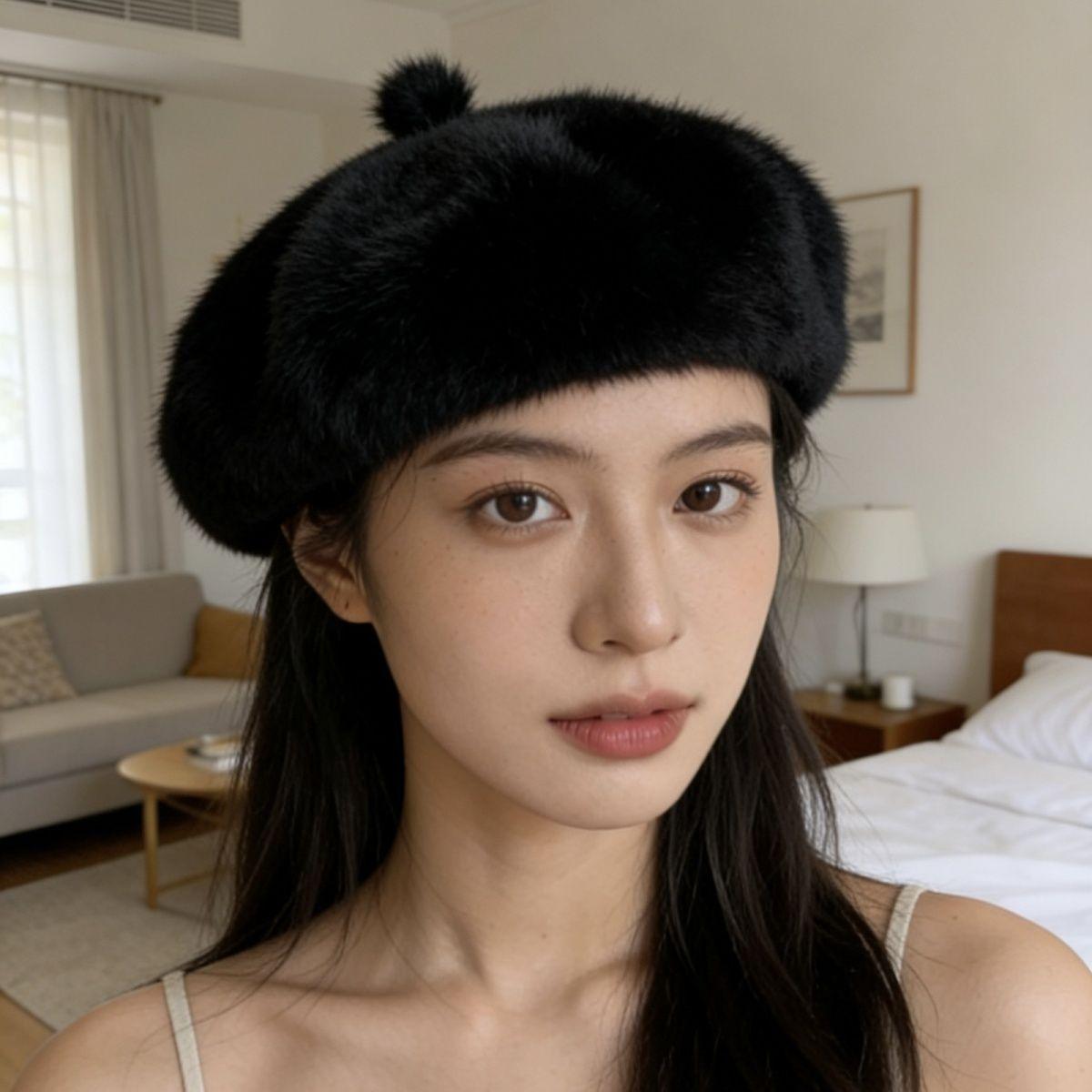 Новая универсальная осенне-зимняя тыквенная шапка-бере в иностранном стиле, теплая, утолщенная, модная зимняя шапка для женщин