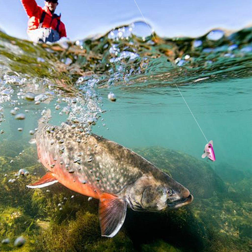 6cm 12.7g Simulace Cikády Rybářské Lure Kovová Čepel Křídla Popper Plovoucí Tvrdé Wobblery Návnada Crankbait Rybářské Příslušenství