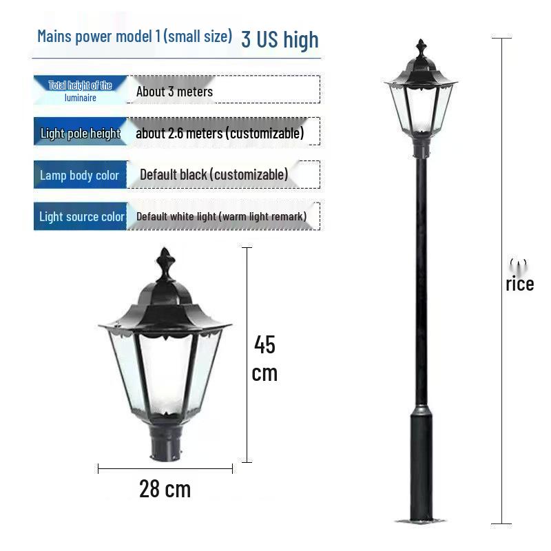 Waterproof Solar LED Landscape Light for Courtyard, Park, and Villa