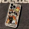 Creative Label Black Cat Transparent Phone Case For iPhone 15 16 16E 14 13 12 11 Pro Max XR X XS 7 8 Plus Soft Silicone Cover