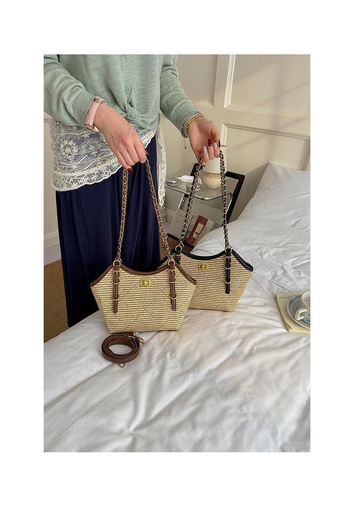 2026 Summer Fashion Woven Straw Handbag - Versatile and Trendy Crossbody Shoulder Bag for Going Out