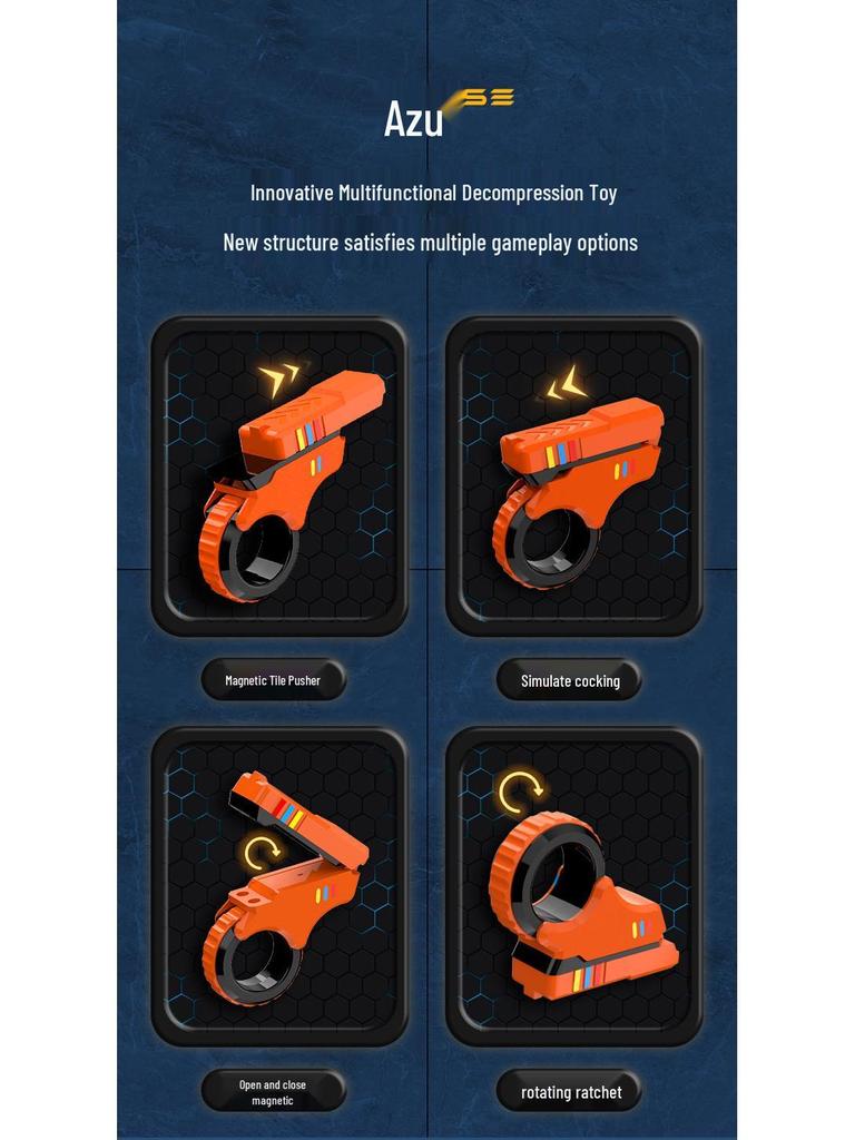 Grandpa SE Multi-Functional Decompression Toy with Magnetic Ratchet EDC Trend