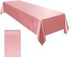 Solid Color Satin Tablecloth High-Density Locking Edge Wedding Restaurant Home Desktop Decorative Tablecloth