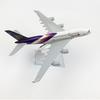 Maßstab 1/400 16cm Thai Airways Airbus A380 Airways Flugzeugmodell Flugzeug Diecast Metallflugzeuge