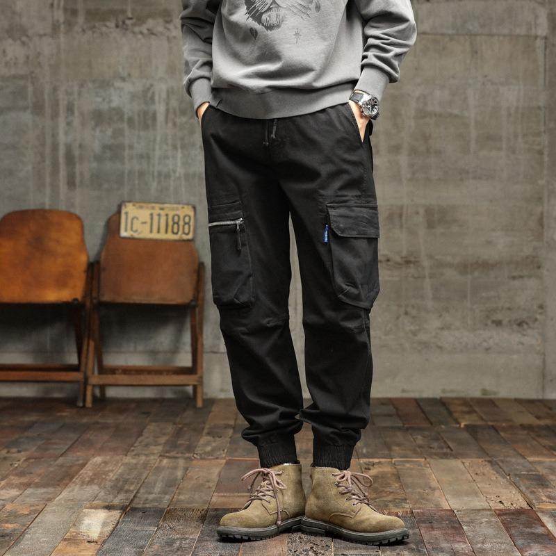 Vintage Overalls Loose Casual Pants Men's Outdoor Sports Trousers Trendy Pants Men's High-end Men's Pants