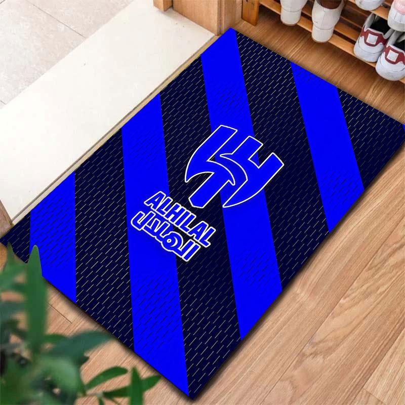 Tappeto Al-Hilal Saudi FC per Soggiorno Camera da Letto Casa Decorazione Divano, Tappetino Antiscivolo per Giochi Bambini