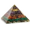 Amethist, Rode Karneool, Malachiet Orgone Piramide voor Meditatie, Positieve Energie, Genezing