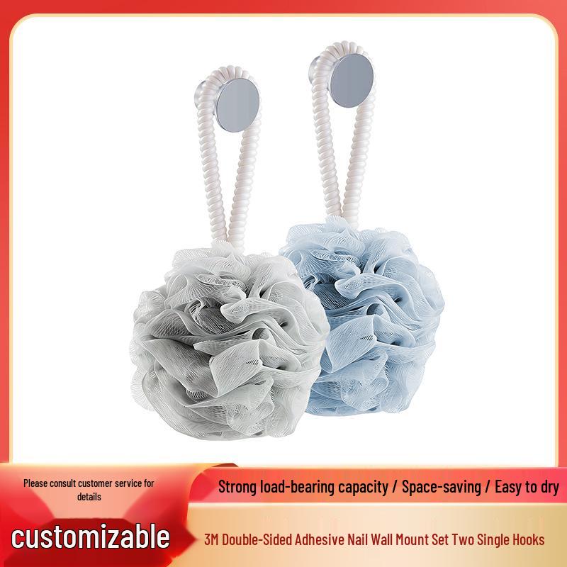 3M Dual-Use Traceless Adhesive Wall Hook for Bathroom, Clothes, Towels, and Bath Accessories