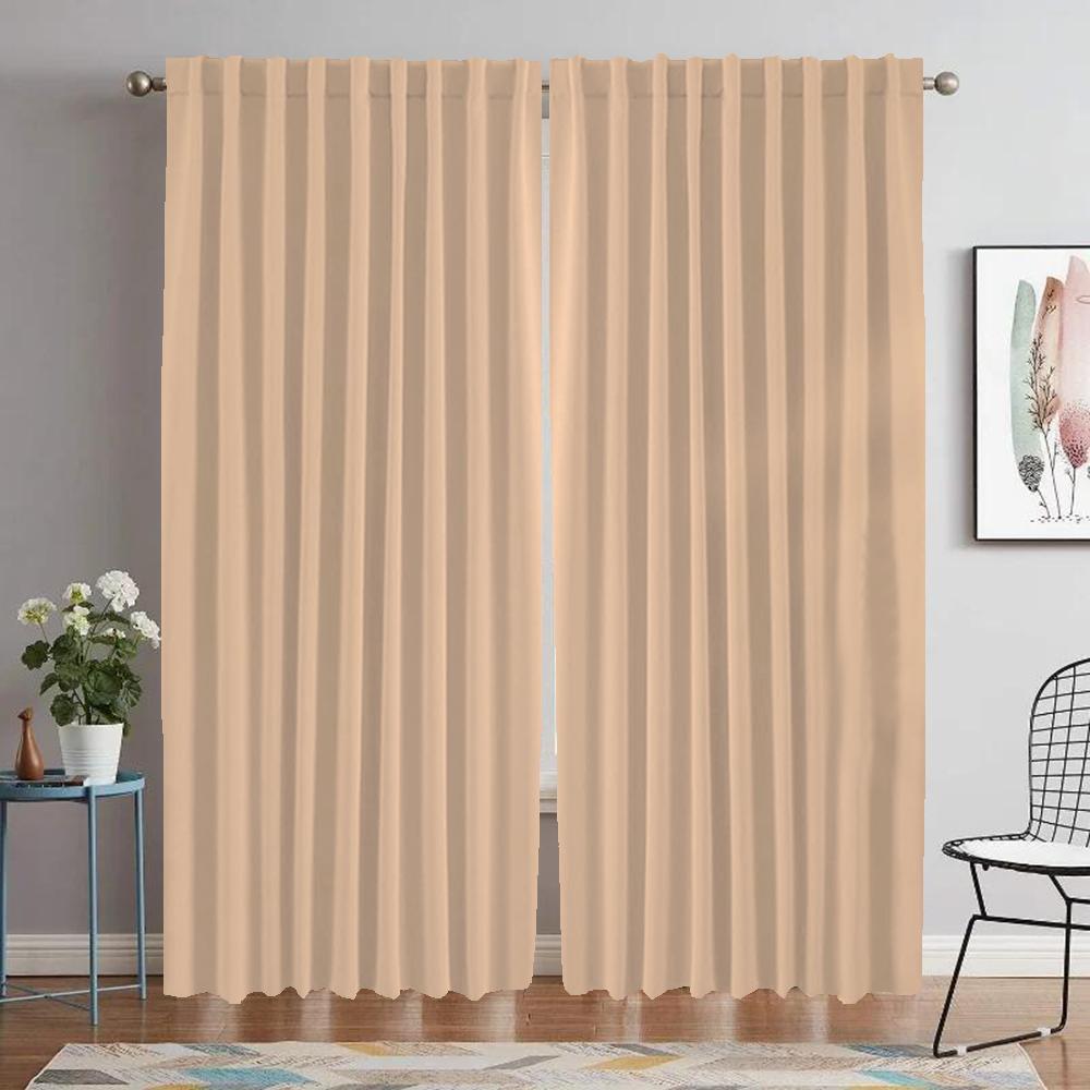 Solid Color Windowpane Drape for Space 2 Panel Kitchen Drapes Divider Household Interior Drapes Halloween Ornament Covers Livingroom