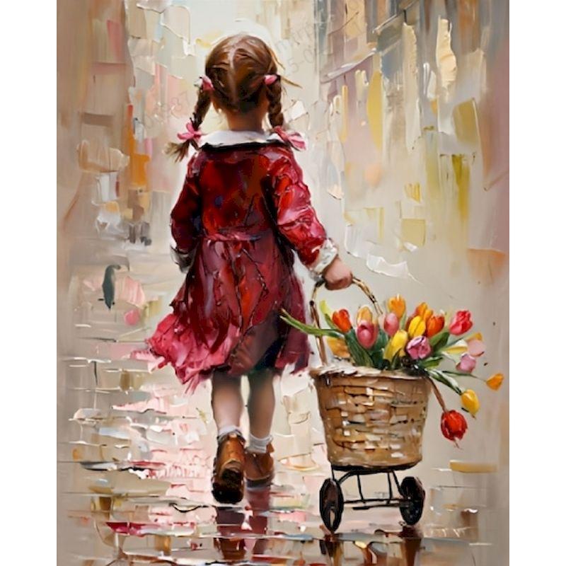 GATYZTORY Picture By Number Girl Kits Home Decor Painting By Numbers Figure Drawing On Canvas HandPainted Art DIY Gift