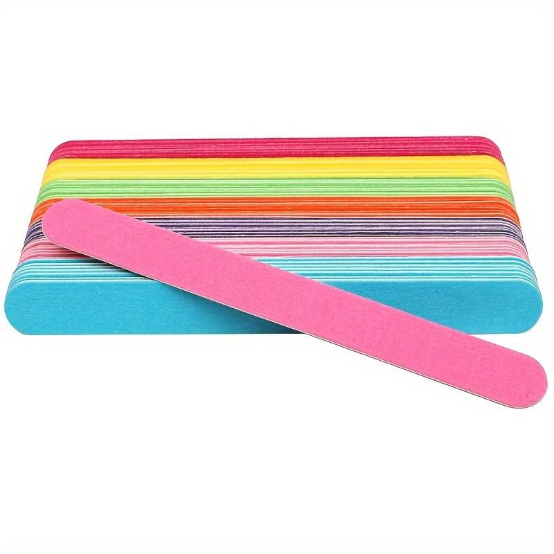 10 Double-sided Nail Files, Comfortable Grip, Professional Nail Polish Sanding Paper, Nail Polisher