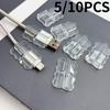 5/10 pièces de Câbles USB et Type-C Assortis Housse de Protection pour Câbles de Chargement de Téléphone Portable, pour Enrouler les Câbles d'Alimentation d'Ordinateur