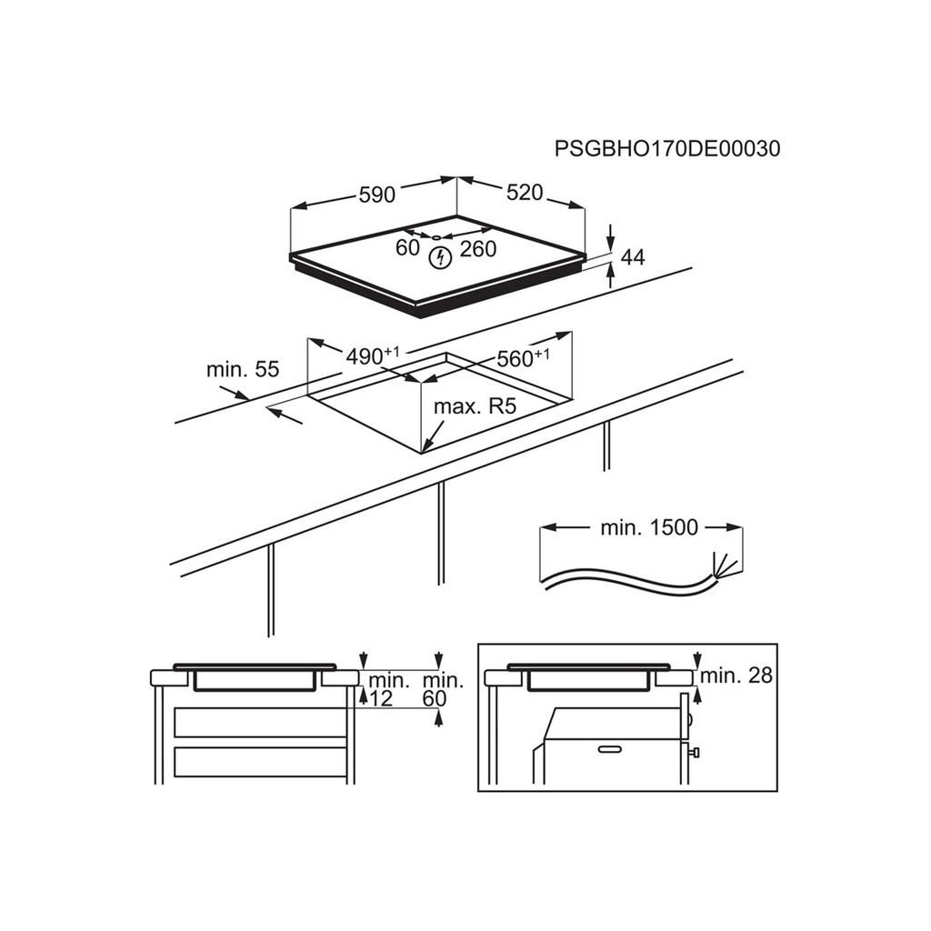 Electrolux Eiv644 Induction Hob